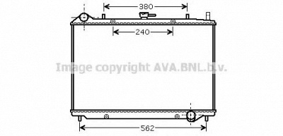 AVA QUALITY COOLING ol2456 -  Радиатор, охлаждение двигателя
